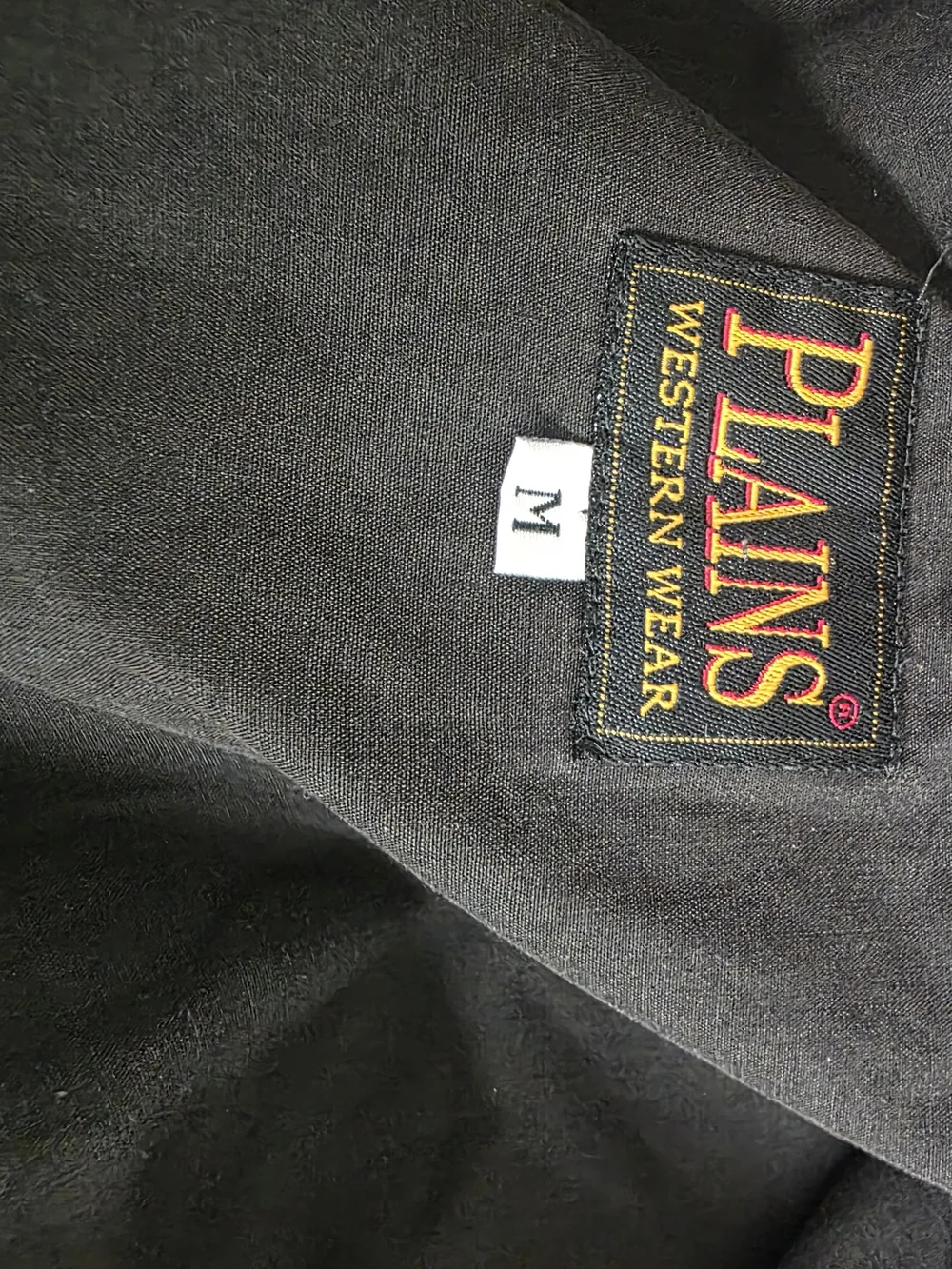 Plains Western Wear Men's Black Short-Sleeve Button-Down Shirt (0528)